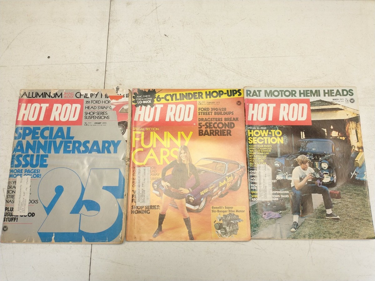 1973 HOT ROD MAGAZINE FULL YEAR 12 ISSUES VINTAGE | eBay