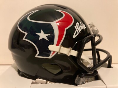 Jalen Pitre signed autographed mini helmet Houston Texans Tristar