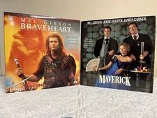 Braveheart Maverick Laserdisc Bundle Mel Gibson