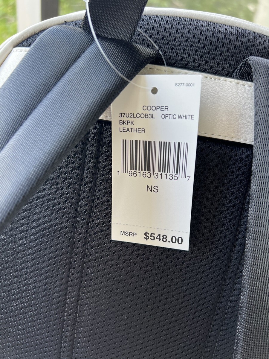 MICHAEL KORS Cooper pride pebble leather Backpack In Optical  display picture 3