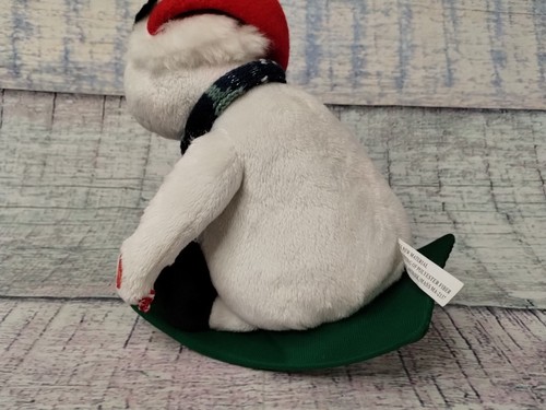 Pan Asian Creations Snowman on Sled Plush Sings Sleigh Ride Christmas Song -Rare - 第 10/18 張圖片