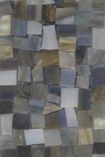 Mosaic Glass: OYSTER SHELL 5 ounce Stained Glass Pack abt 100 Hand Cut Pieces