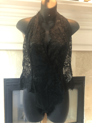 Venus Women's Elegant Sexy Black Lace Lingerie One Piece Size L/XL NWT |  eBay