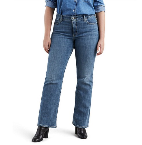Classic Bootcut Jeans Stretchy Denim 