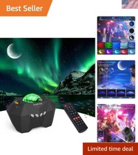 Multi-Color Galaxy Projector with Bluetooth -...