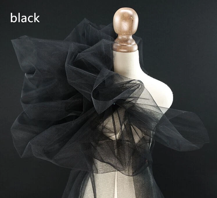 OFF WHITE Costume Show Tulle Abito Da Danza Tessuto Velo Abito Matrimonio Finitura in Pizzo 1 M
