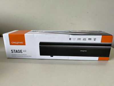 Creative Stage Air Portable Compact Under-Monitor USB-Powered Soundbar for Compu