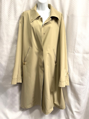 Max Mara Rainwear Beige Long Trench Rain Coat 14