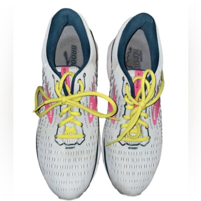Brooks Womens Brooks Ghost 13 Yellow Running Shoe Brooks Ghost 13
