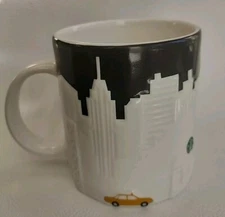 2012 Starbucks 3D Relief Coffee Mug New York City Skyline Collector Series 16 Oz