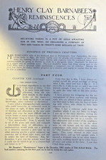 1908 Reminiscences of Actor Henry Clay Barnabee Part 4