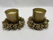 Chesapeake Bay Candle Cashmere Gold Votives With Rings Set of 4