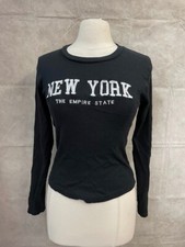 NEW YORK The Empire State - On Fire Women's Long Sleeve T-Shirt Size XL