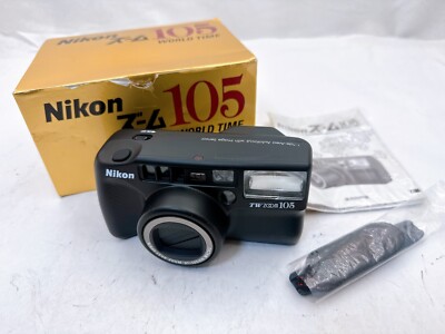 Nikon TW Zoom 105 World Time 35mm Film Camera Point And Shoot