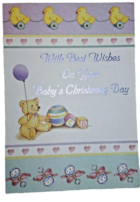 Hi-Lites by Majestic Greetings Baby's Christening Blocks Happy Blessing Ball New