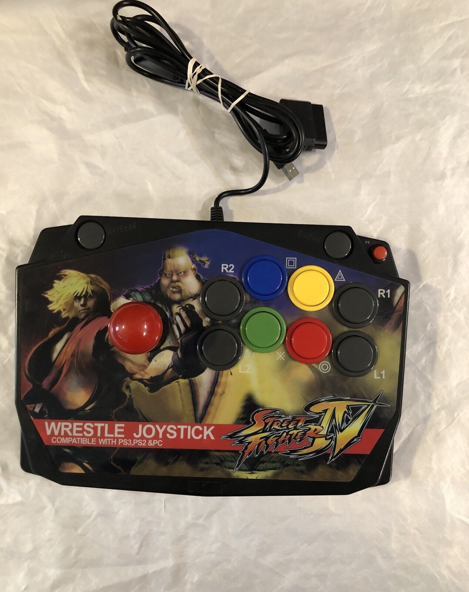 Wrestle Joystick Street Fighter 4 PS3,PS2, PC, Untested Sold As IS