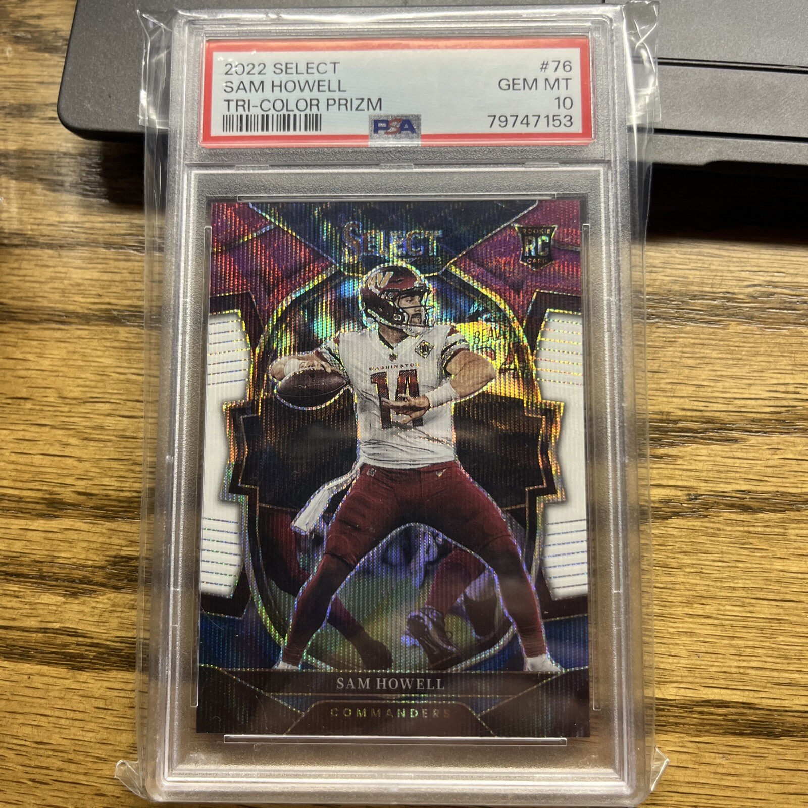 2022 Panini Select - Concourse Tri-Color Prizm #76 Sam Howell /249 (RC)