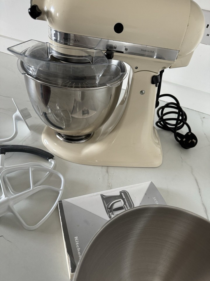 KitchenAid Artisan 4.8L TiltHead Stand Mixer Cast Iron Black eBay