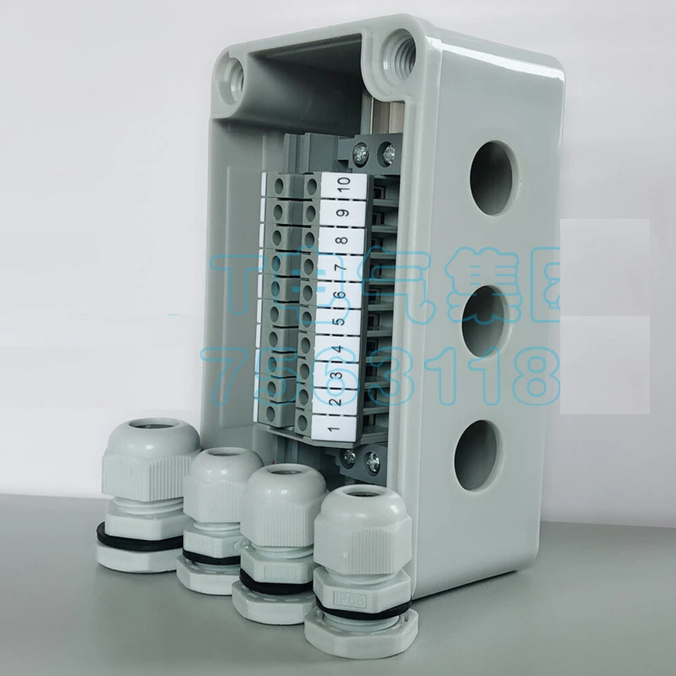 UK2.5B Din Rail Electric connectors  80*130*70mm Cable Junction Box 1 in 3 out - Image 4 of 4