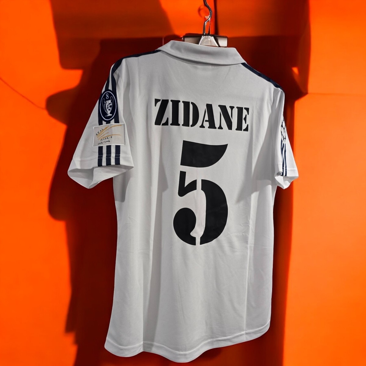 R. Madrid Home 02/03 - UEFA - Retro Soccer - ZIDANE #5 - LARGE
