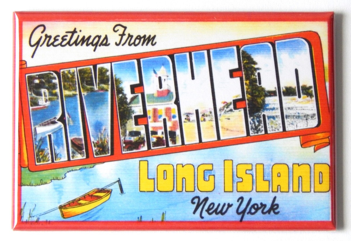 Greetings From Long Island New York Fridge Magnet - 1.75" X 2.75" Souvenir Magnet, USA Made