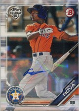 Topps Holiday Baseball 2019 Base Autograph Card TH-FN Freudis Nova 59/99