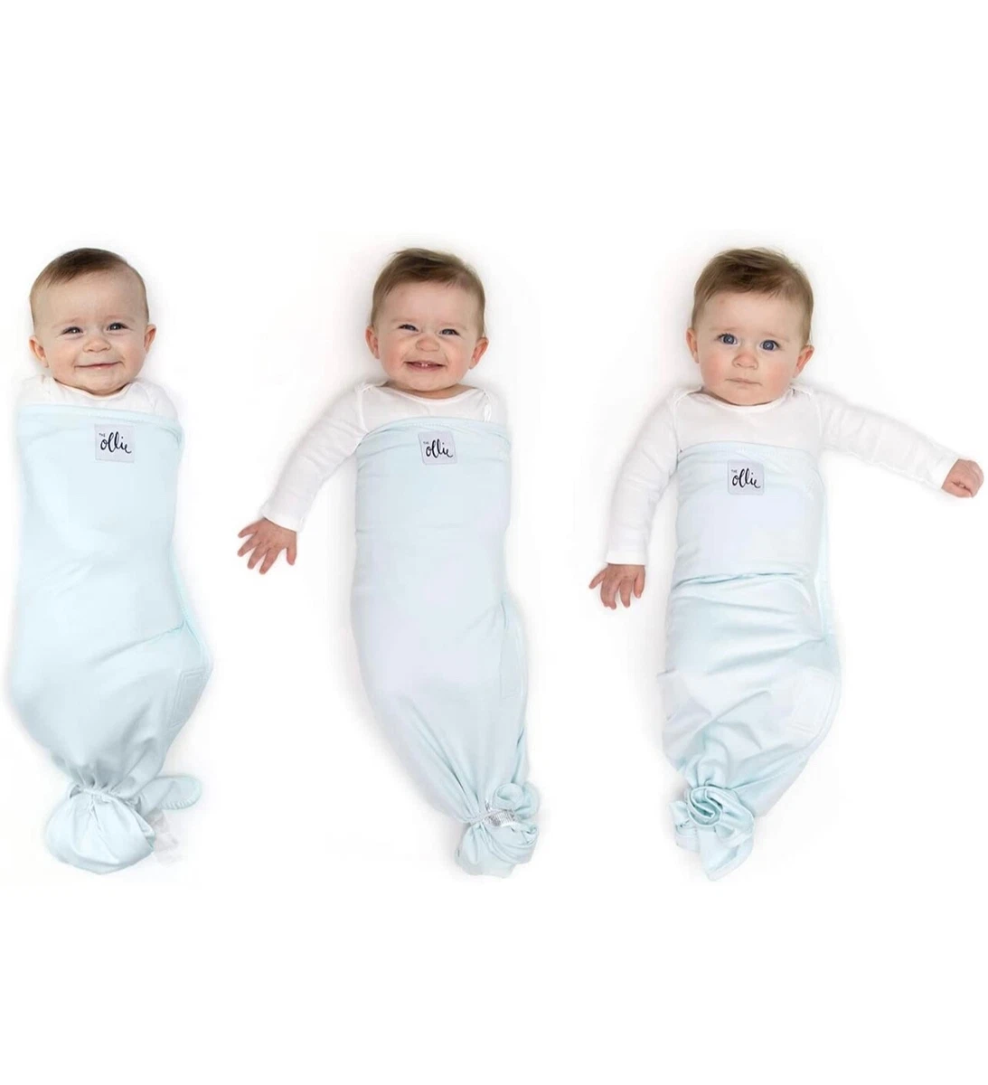Ollie World Baby Newborn Infant Swaddle Sky Blue Brand New in Box