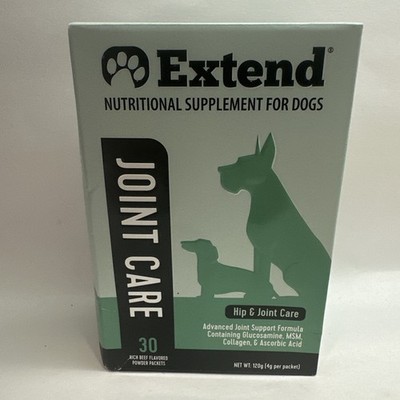 Brand New Extend Joint Care for Dogs, 1 Month Supply Glucosamine 