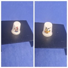 Walt Disney Goofy And Pluto Stoke On Trent Fine Bone China Thimble