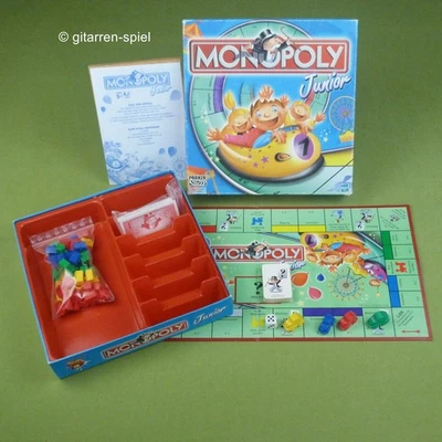 Monopoly Junior - Komplett 1A Top! Blaue Euro Ausgabe mit 12 Ersatzhäusern - Bild 1 von 4