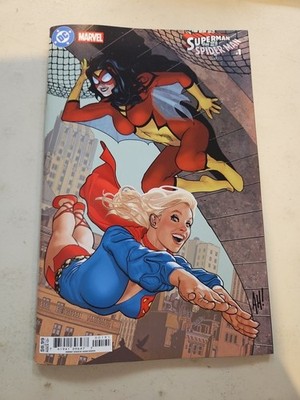 DC MARVEL SUPERMAN SPIDER-MAN #1 COVER I ADAM HUGHES 70S VARIANT 2026 DC 032526