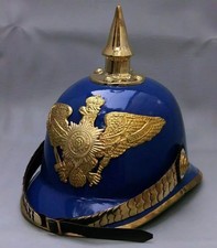 Replica elmetto Pickelhaube tedesco ufficiale imperiale russo medievale artic...