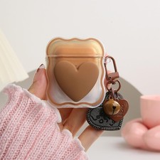 Brown 1 Apple AirPods 1st 2nd Generation Case Cover TPU