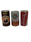 Vintage 70s Soda Empty Lot Of 3 Cans Miranda, Coca Cola & Root Beer