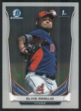 2014 Bowman Chrome #BCP83 Elvis Araujo Cleveland Indians Baseball Card 35290