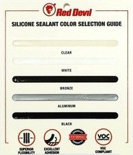 Red Devil 08162I RD PRO Industrial Grade RTV 100% Silicone Weather-Resistant...