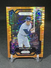 2024 Panini Prizm - Mickey Mantle #130 Orange Pulsar Prizm /399