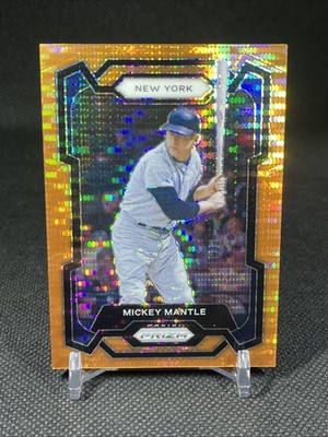 2024 Panini Prizm - Mickey Mantle #130 Orange Pulsar Prizm /399