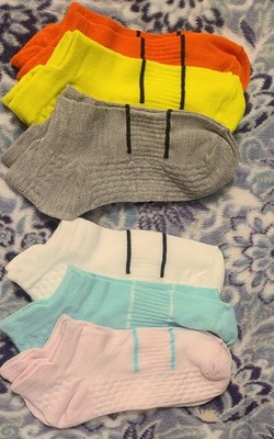 Multicolor Cushion Tab Low-Cut Socks  6 Pair In Original Packaging  New