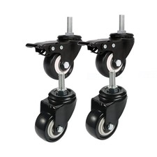 M8x25mm Screw casters 4 Bearing 240kg PU Rotary casters Handcart Furniture ca...