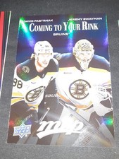 2025-26 Upper Deck MVP #CR-2 David Pastrnak / Jeremy Swayman Coming to Your Rink