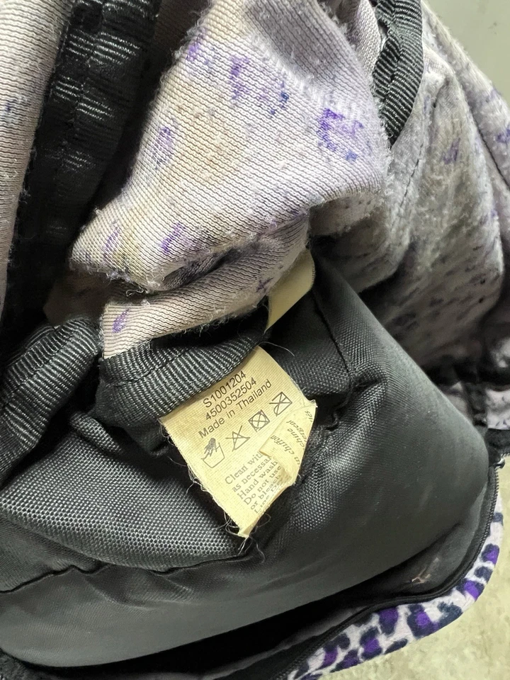 Редкий 90-х Jansport фиолетовый гепард животных печати мягкий флис - Изображение 4 из 4