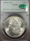 1884-CC MORGAN DOLLAR PCGS MS62 Rattler Holder & CAC!! 🔥🔥