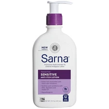 Sarna Sensitive Itch Relief Lotion Eczema & Sensitive Dry Skin Relief 7.5 Ounce