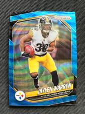 2025 PANINI PRIZM #293 JAYLEN WARREN - STEELERS BLUE WAVE /230