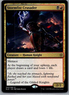 Stormfist Crusader R Throne of Eldraine 203 NM