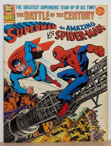 DC Marvel Superman Vs Amazing Spider-Man 1976 Oversize Treasury Edition VF