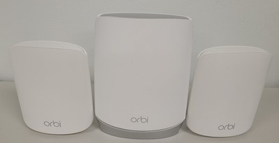 Netgear Orbi RBK653 WiFi 6 3-pcs AX3000 Tri-Band Whole Home Mesh System with PAs