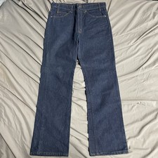 Vintage 80s Levi's 517 0217 Orange Tab Bootcut Rinse Denim Jeans 33x31 USA Made