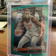 2025 WNBA Prizm TINA CHARLES Teal Prizm /49 #3